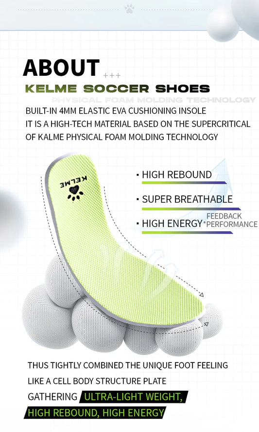 Chuteira Infantil KELME para Gramado Sintético e Campo