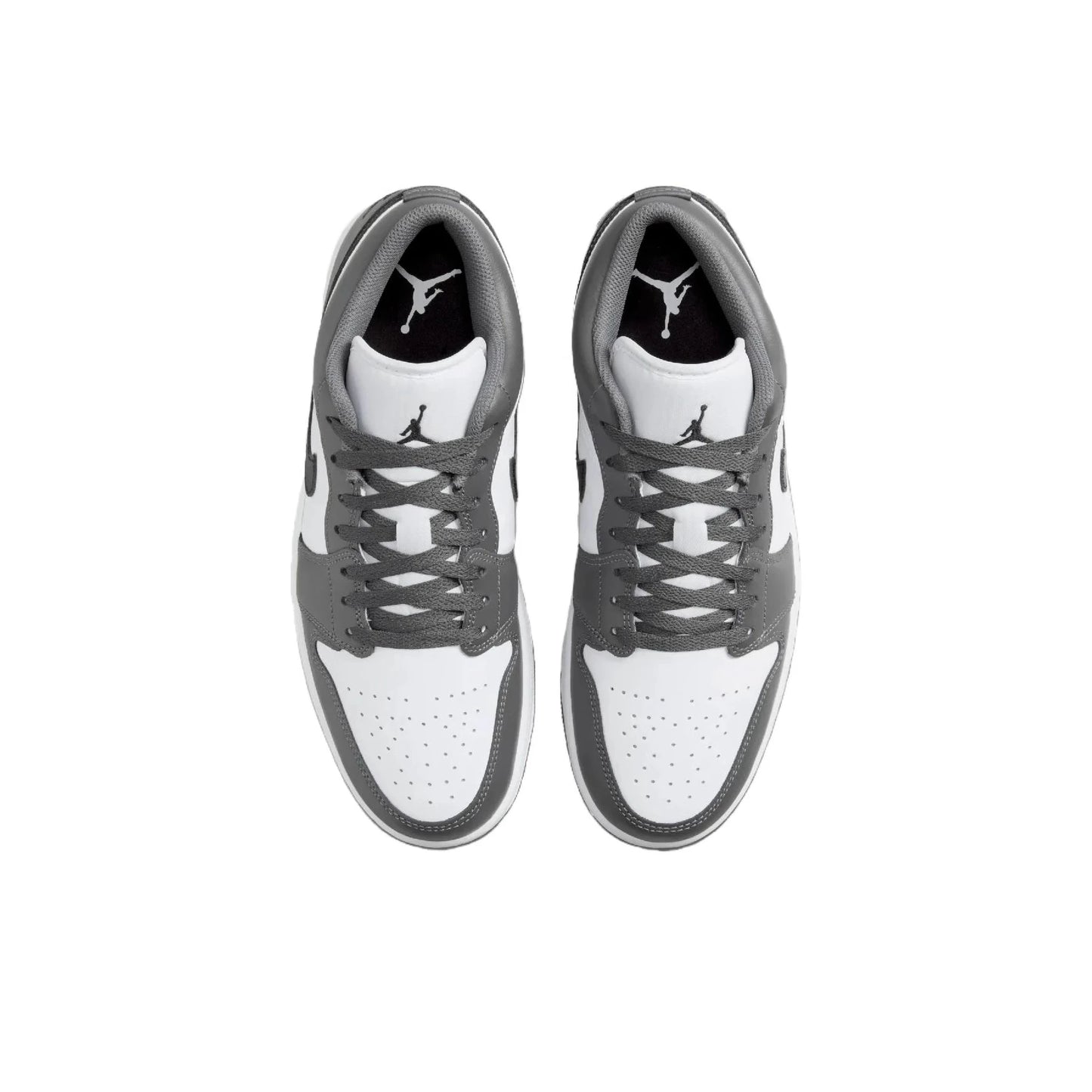 Tênis Casual Nike Air Jordan 1 Low Retro (Branco/Cinza)