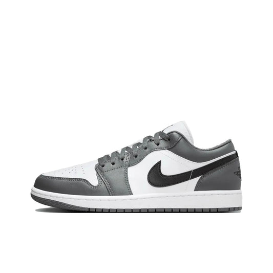 Tênis Casual Nike Air Jordan 1 Low Retro (Branco/Cinza)